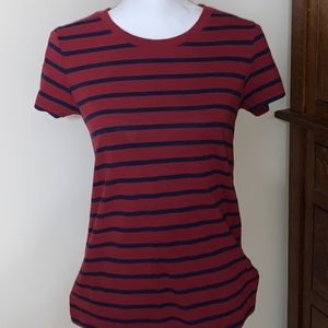 Aerie Red and Navy Striped Tee